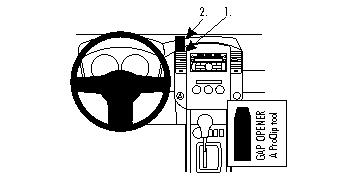 Brodit 854520 ProClip Nissan KingCab11-14 Navara11-14 mittfäste