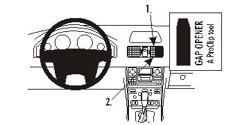 Brodit 853173 ProClip vinklat fäste Volvo XC90 02-14