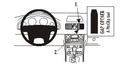 Vehicle-specific mount for Volvo XC90 2002–2014, angled mount – Brodit ProClip