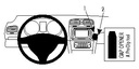 Vehicle-specific mount for Volkswagen Golf VI 2009–2012 Variant, angled mount – Brodit ProClip