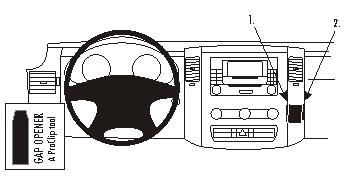Brodit 853874 ProClip vinklat fäste MB Sprinter 07-15 VW Crafter 07-