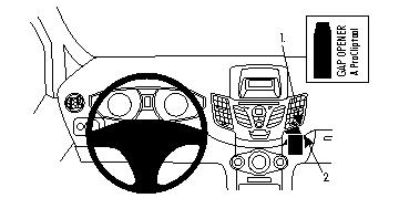 Brodit 854252 ProClip vinklat fäste Ford Fiesta 09-17