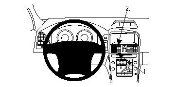 Brodit 854256 ProClip console mount Volvo XC60 09-10