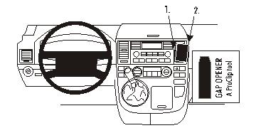 Brodit 853290 ProClip konsolfäste Volkswagen Multivan 03-09