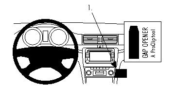 Brodit 854219 ProClip konsolfäste Skoda Superb 09-15
