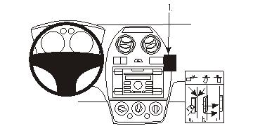Brodit 853730 ProClip console mount Ford Fiesta 06-08
