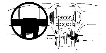 Brodit 854664 ProClip konsolfäste Chevrolet Volt 11-15 Opel Ampera