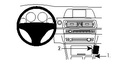ProClip autokoht kiinn konsoli BMW 5-series F10 F11 10-14