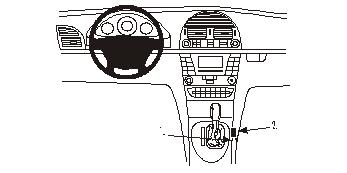 Brodit 833042 ProClip konsolfäste vinklat fäste Mercedes Benz E-Class (200-430)