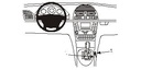 Brodit 833042 ProClip console mount angled mount Mercedes Benz E-Class (200-430)