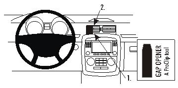 Brodit 853680 ProClip center mount Mercedes Benz R-Class 06-14