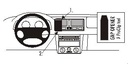 Brodit 852526 ProClip mittfäste VW Golf IV 98-03 Variant 00-04
