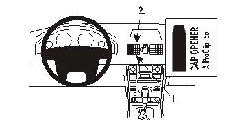 Brodit 853171 ProClip mittfäste Volvo XC90 02-14