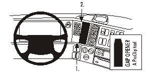 Brodit 853189 ProClip center mount Volvo FH/NH 03-12 FM 03-13