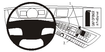 ProClip autokoht kiinn kesk Volvo FH series 13-25