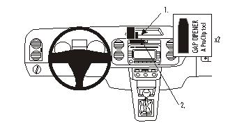 Brodit 853609 ProClip center mount Volkswagen Golf Plus 05-14