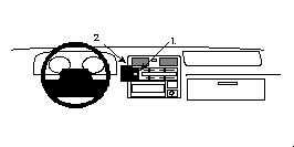 ProClip autokoht kiinn kesk Toyota HiAce 96-12 Traveler 96-0