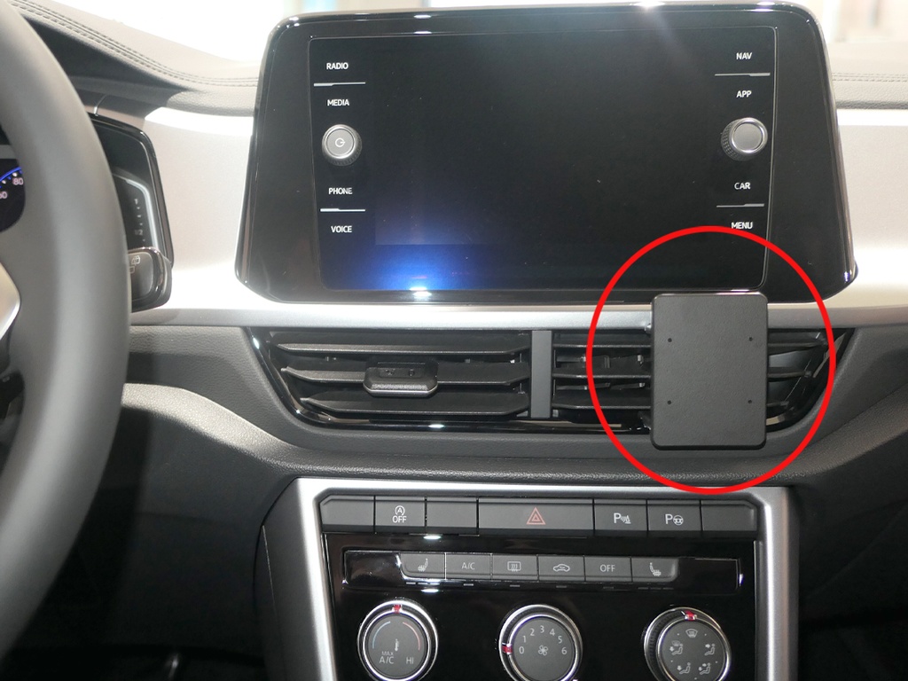 Brodit 855847 ProClip center mount air vent Volkswagen T-Roc 2023