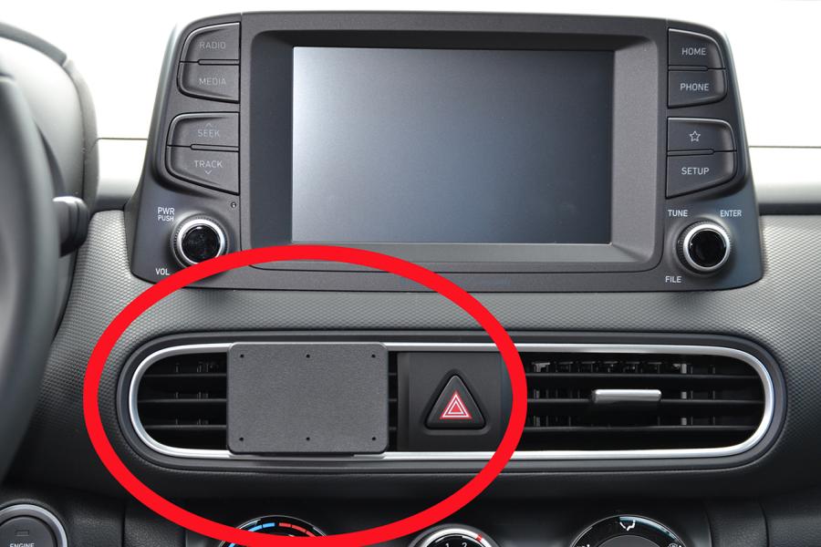 Brodit 855418 ProClip center mount air vent Hyundai Kona 18-20