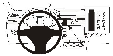 Brodit 854885 ProClip mittfäste Skoda Octavia III 13-17