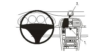 Brodit 853539 ProClip center mount Porsche 911 05-11 Carrera 911S 0