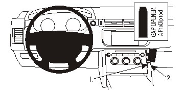 Brodit 854938 ProClip center mount right Land Rover Range Rover Sport 14-