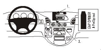 Brodit 852837 ProClip center mount Mercedes Benz Sprinter 00-06