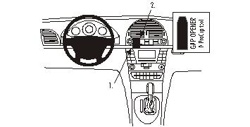 Brodit 853075 ProClip center mount Mercedes Benz E-Class (200-430)