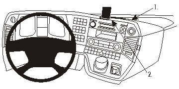 Brodit 854900 ProClip center mount Mercedes Benz Actros4 13-19 Anto