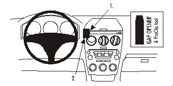 Brodit 853091 ProClip center mount Mazda 6 02-07