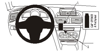 Brodit 854966 ProClip center mount Mazda 3 14-15