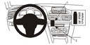 Brodit 854966 ProClip center mount Mazda 3 14-15