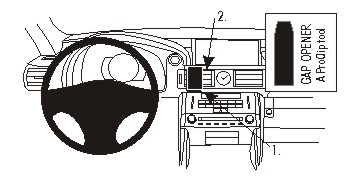Brodit 854960 ProClip center mount Lexus IS Convertible Series 16