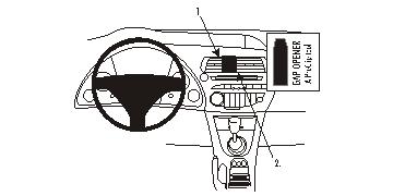 Brodit 853732 ProClip mittfäste Honda Civic 06-11