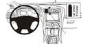 Autokohtainen kiinnitysalusta Ford Mondeo 2015–2021, keskelle – Brodit ProClip