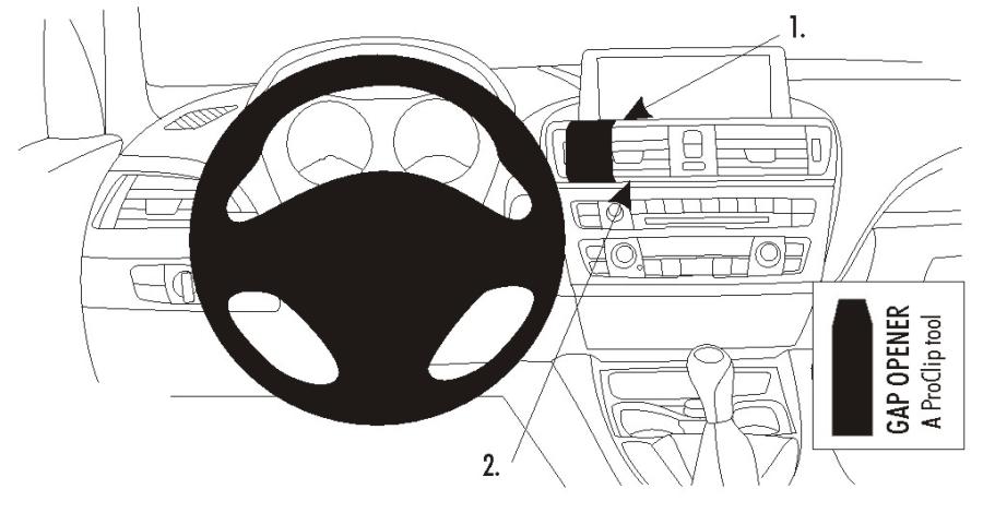 Brodit 854721 ProClip mittfäste BMW 1-Series F20, F21 12-16