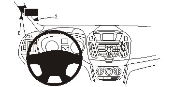 Brodit 804990 ProClip Ford Tourneo Conn14 Transit Connec14