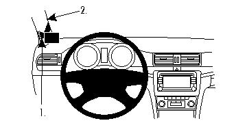 Brodit 804605 ProClip A-stolpsfäste Skoda Superb 09-15