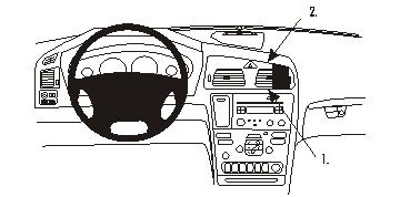 Brodit 853295 ProClip Volvo XC70 V70 00-08 S60 00-10 ven högerfäste