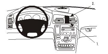 Brodit 852982 ProClip Volvo XC70 V70 00-08 S60 00-10 ven center mount