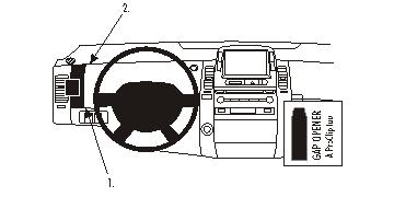 Brodit 803800 ProClip vänster luftventil Toyota Prius 04-09
