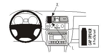 Brodit 853948 ProClip Skoda Fabia 08-14 Roomster 07-14 mittfäste