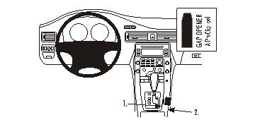 Brodit 833871 ProClip console mount Volvo S80/V70/XC70 07-10