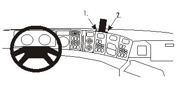 Brodit 853382 ProClip console mount Scania 4-series 95-03