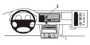 Brodit 852692 ProClip mittfäste VW Bora 99-05