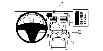 Brodit 854164 ProClip mittfäste Toyota Corolla 09-11