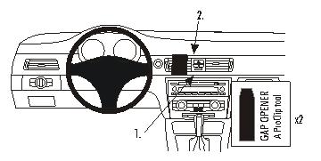 Brodit 853739 ProClip center mount PUU BMW 316-330/E90/E91/E92/E93 05-1