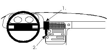 Brodit 852069 ProClip mittfäste Porsche 928 78-95