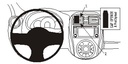 Brodit 854944 ProClip center mount Nissan Micra 14-17
