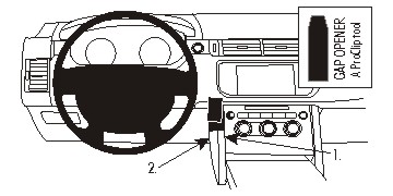 Brodit 854937 ProClip mittfäste LandRoverRange Rover Sport 14-22